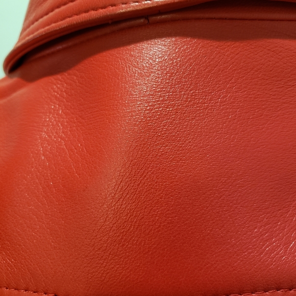 Georgetown Leather Red Jacket - Picture 3 of 4